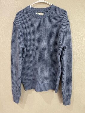 Wellen Headlands Sweater Stormy Seas Men’s Large Fisherman Knit Coastal Knit